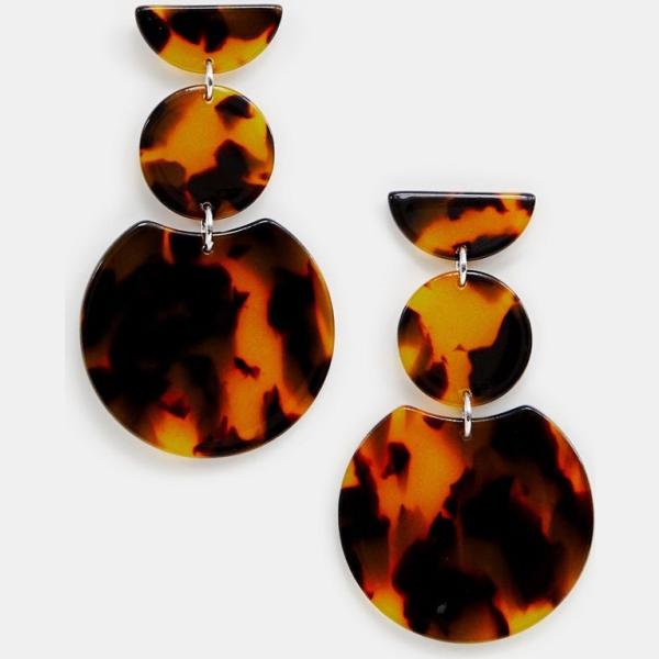 Orecchini pendenti marrone Accessorize