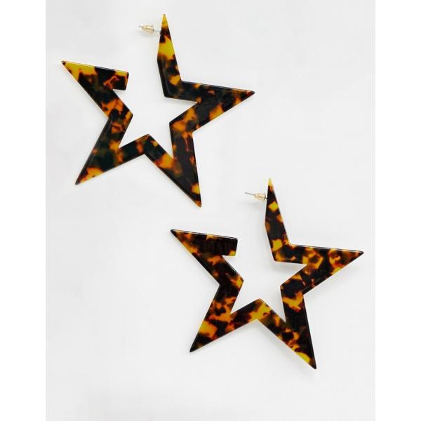 Orecchini farfalla in denim Asos Design