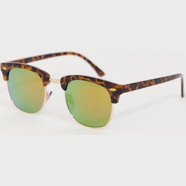 Occhiali da sole lenti colorate stanghette sottili protezione dai raggi Jack & jones