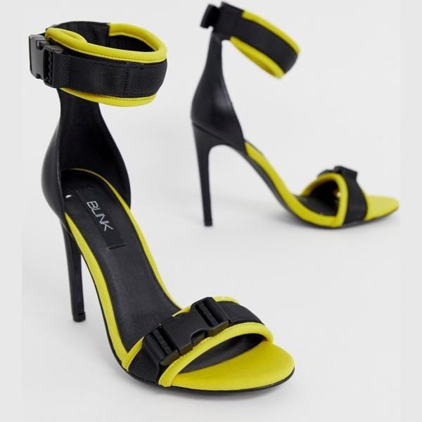 Sandali sport con tacco spillo collo aperto Blink