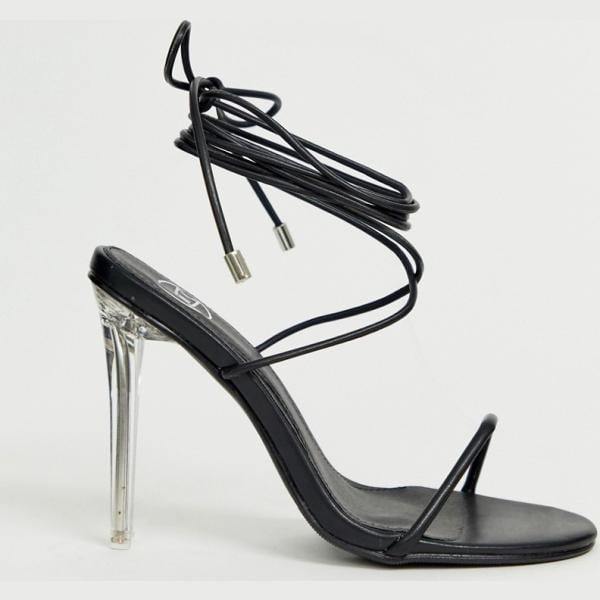 Sandali nero Missguided