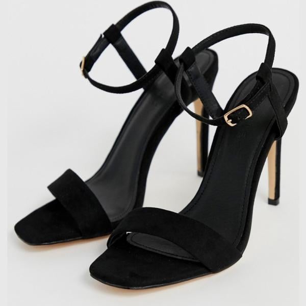 Sandali con tacco spillo e punta quadrata nudo Truffle Collection