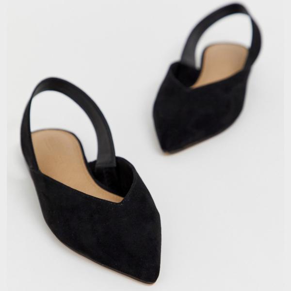 Ballerine con cinturino nero Asos Design