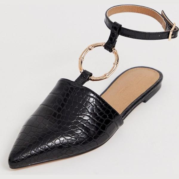 Ballerine con anello Asos Design