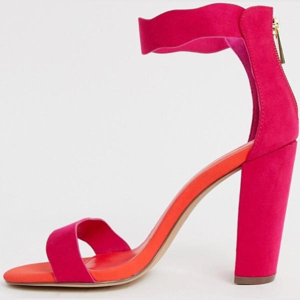 Sandali con tacco largo Qupid