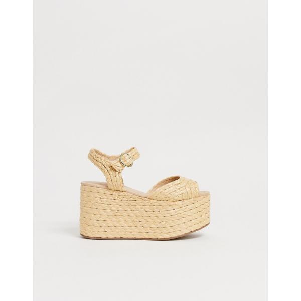 Espadrillas flatform in rafia Truffle Collection
