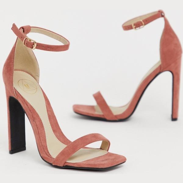 Scarpe collo aperto con punta quadrata nudo Missguided