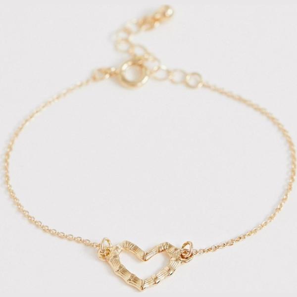 Bracciale con ciondolo oro Asos Design