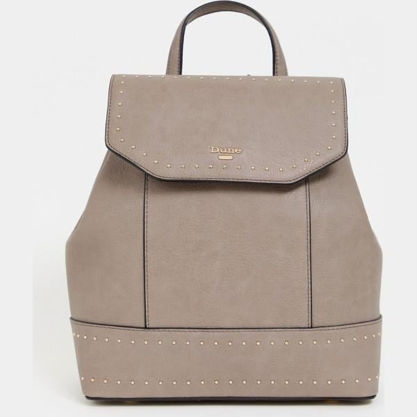 Zaino con manico e borchie con spalline e zip con tasca interna Dune