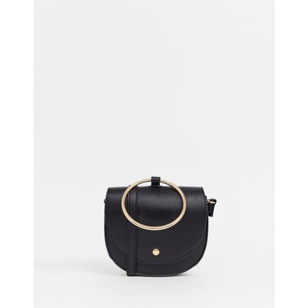 Anello con zip e tasca interna nero New Look