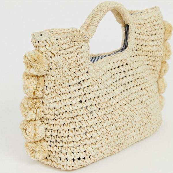 Pochette in paglia Hat Attack