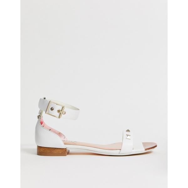 Sandali con fiocco e borchie collo aperto suola piatta Ted Baker