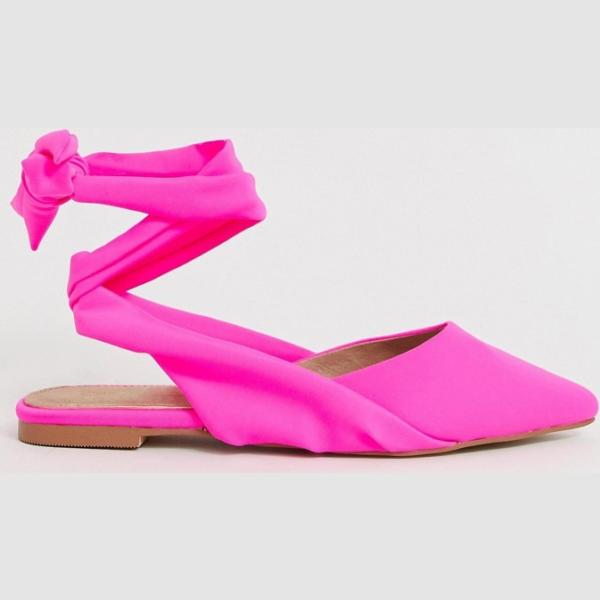 Ballerine e scarpe flat petite rosa Asos Design