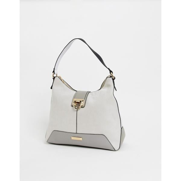 Borsa a tracolla contrasto con zip River Island