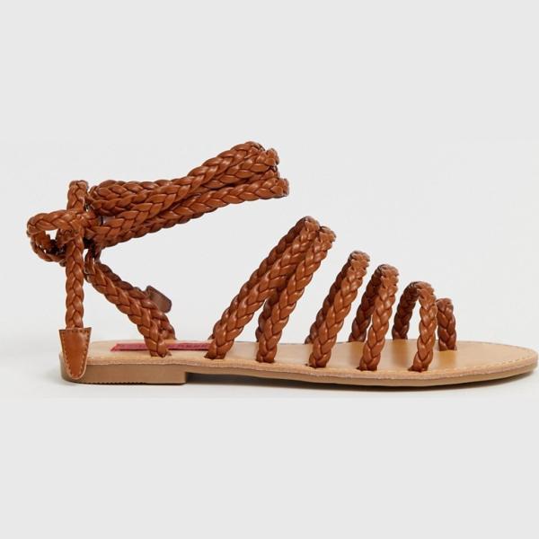 Sandali con laccetti London Rebel