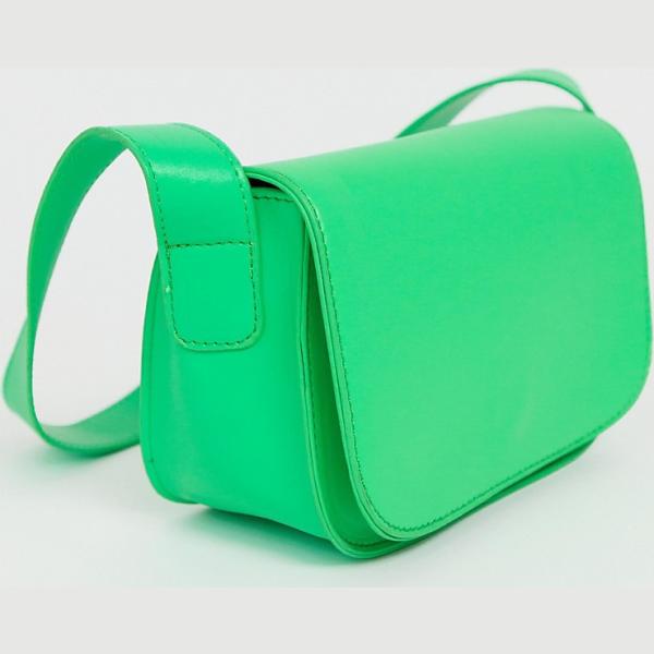 Ciondolo con zip e tasca interna verde My Accessories