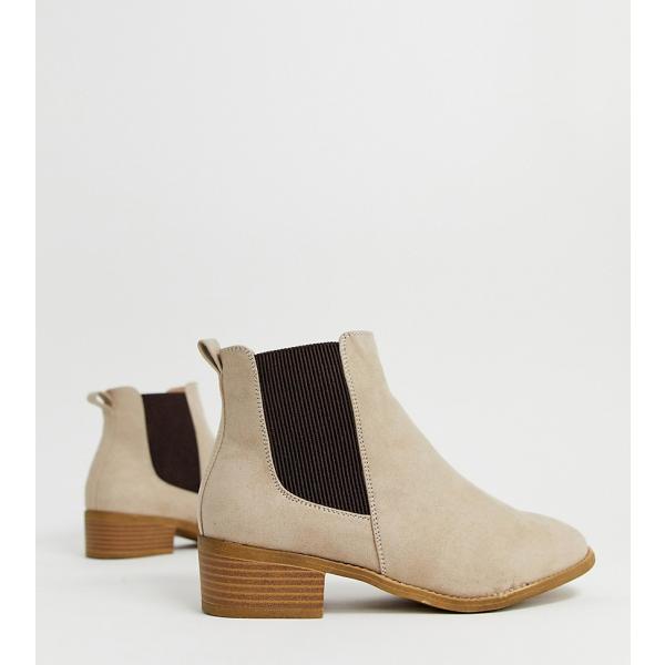 Stivaletti chelsea cammello New Look Wide Fit