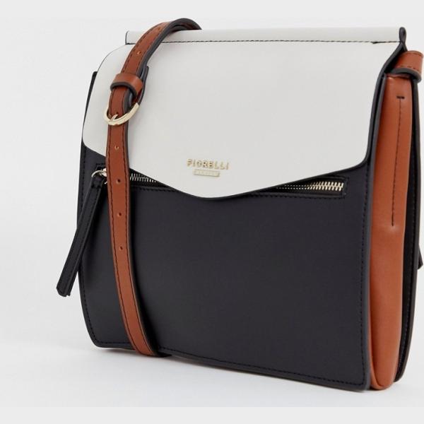 Borsa a tracolla con zip Fiorelli