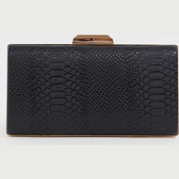 Pochette motivo serpente con cinturino rigido Dune