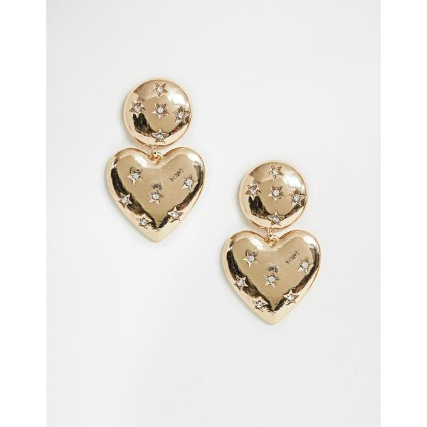 Orecchini pendenti farfalla oro New Look