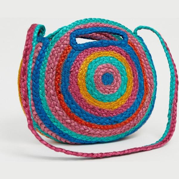 Borsa a tracolla in paglia Pull&Bear