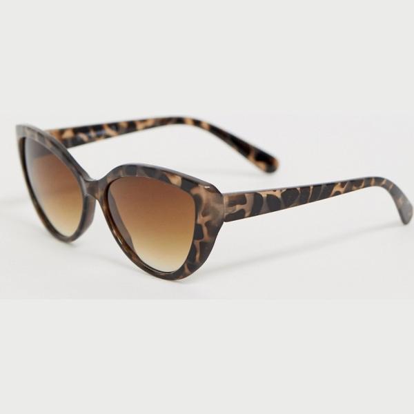 Occhiali da sole a gatto lenti scure stanghette sottili protezione dai raggi Warehouse