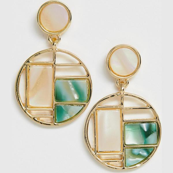 Orecchini pendenti farfalla oro Glamorous