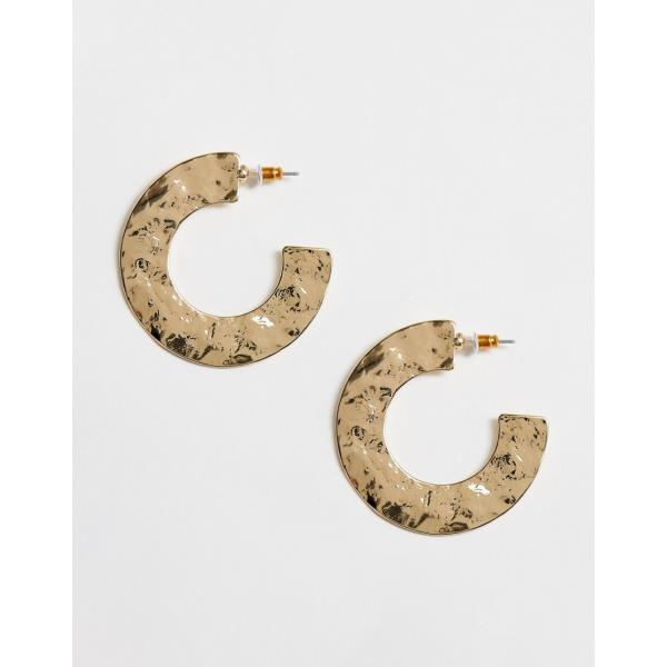 Orecchini petite farfalla effetto martellato oro Asos Design