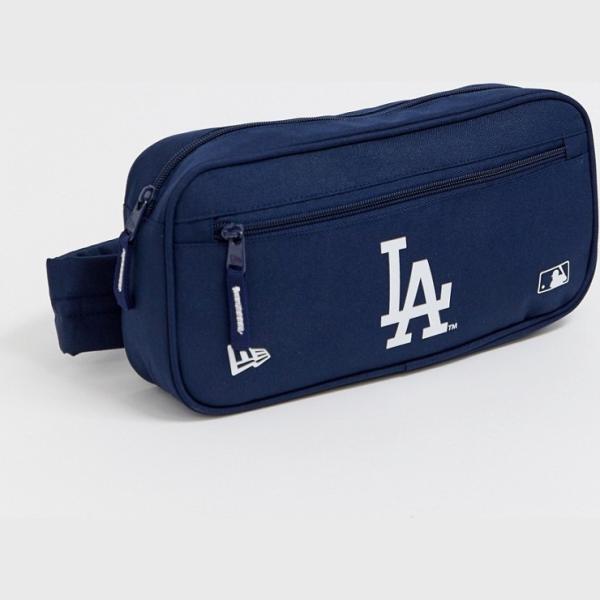 Borsa a tracolla baseball con zip e logo navy New era blu