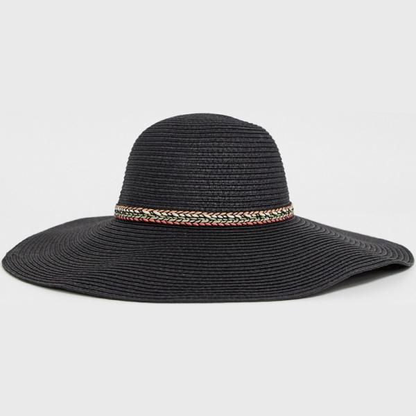 Cappello con visiera contrasto in paglia forma intrecciata Boardmans