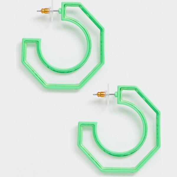 Orecchini petite farfalla verde Asos Design