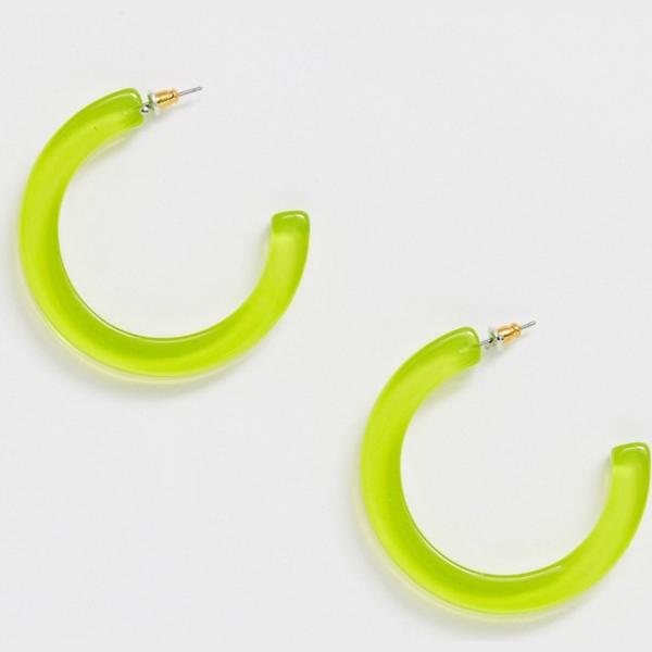 Orecchini farfalla verde Missguided