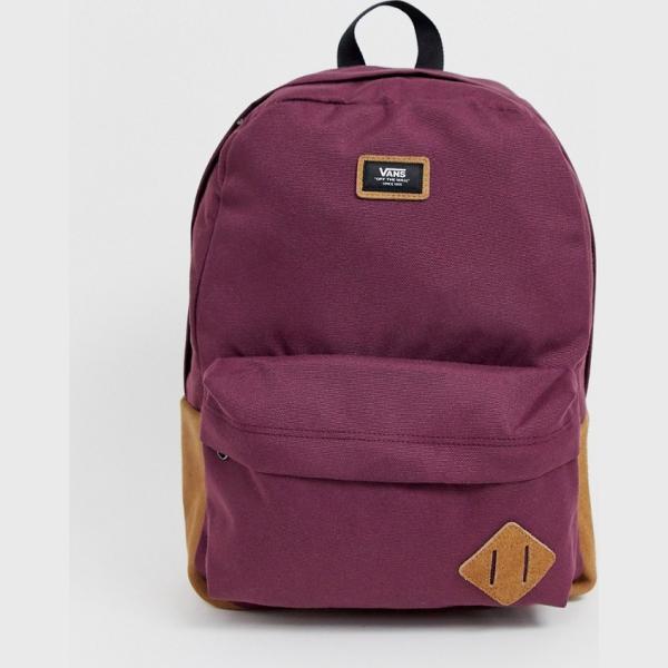 Zaino con manico e zip con bretelle e scomparti rosso Vans