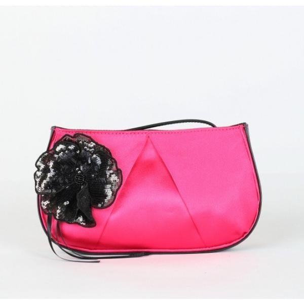 Pochette con paillettes in raso Pinko