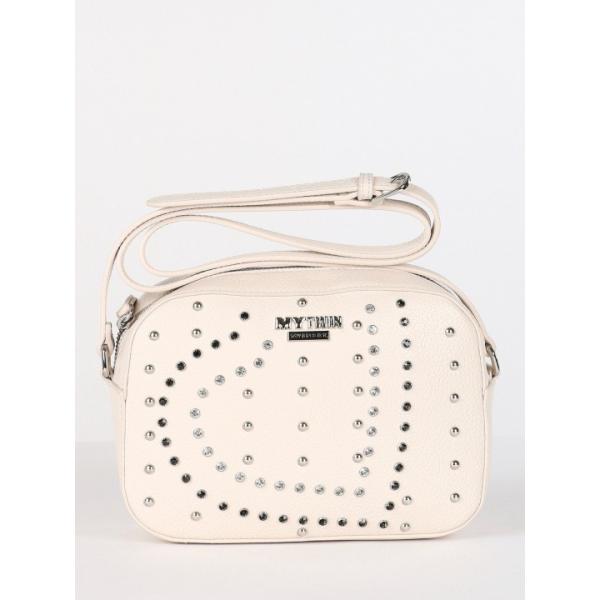 Borsa a tracolla mini con strass Twinset