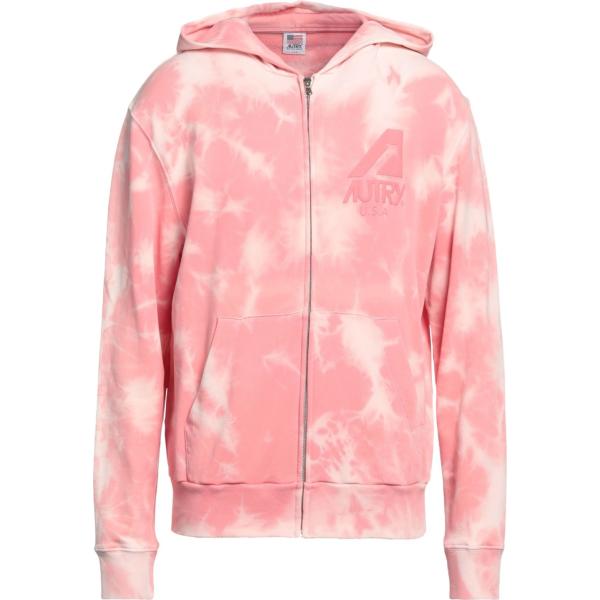 felpe con cappuccio Autry rosa tinta unita