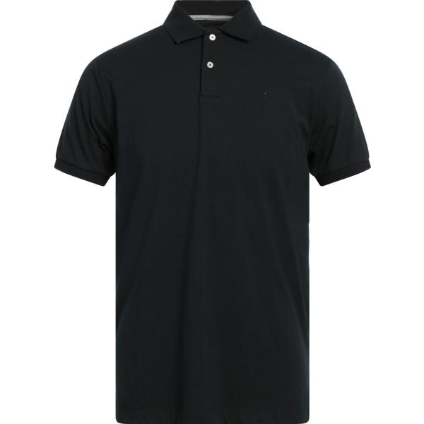 polo Hackett nero tinta unita