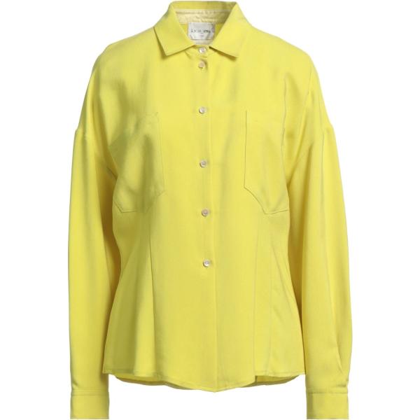 camicie Forte_Forte giallo tinta unita