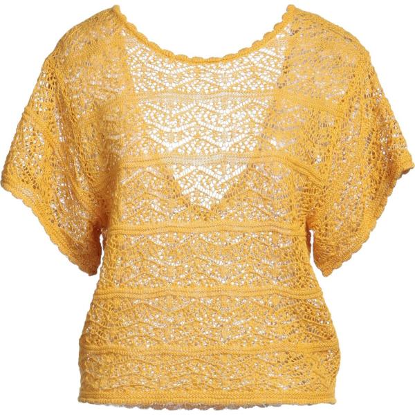 pullovers Suoli giallo tinta unita