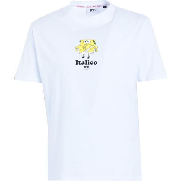 t-shirt Gcds bianco con stampe