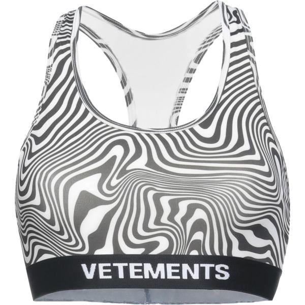 Top sportivo da donna animalier con scollo senza maniche Vetements Vetements