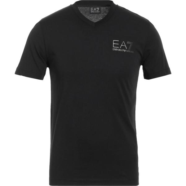 t-shirt Ea7 nero con stampe