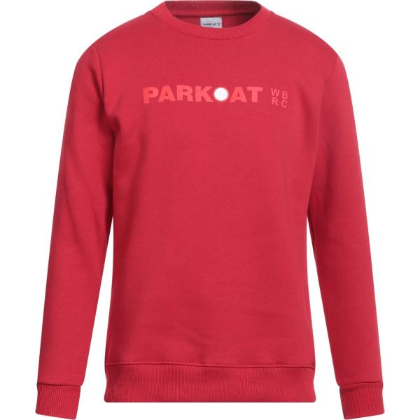 felpe Parkoat rosso tinta unita
