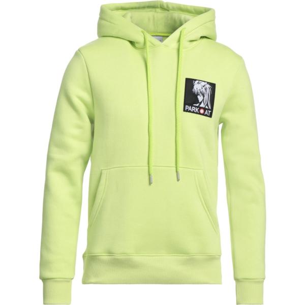 felpe con cappuccio Parkoat verde tinta unita