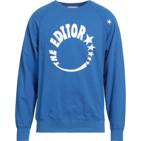 felpe The Editor blu con stampe