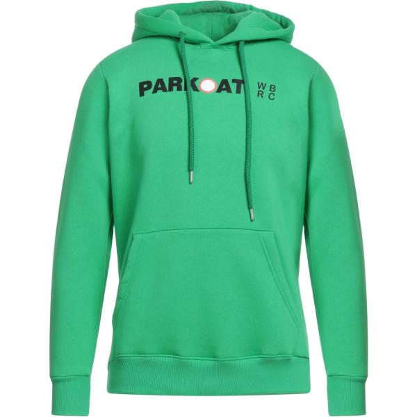 felpe con cappuccio Parkoat verde tinta unita