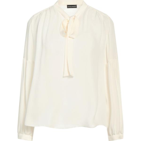 top Emporio Armani bianco tinta unita