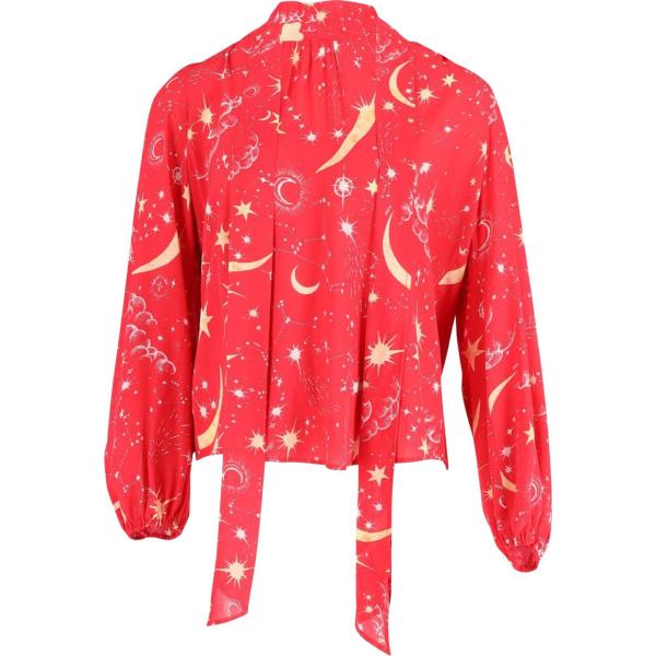 bluse Rixo rosso con stampe