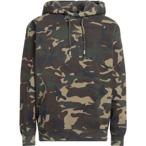 felpe con cappuccio Dsquared2 grigio military