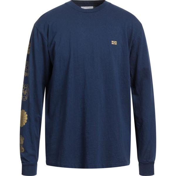 t-shirt John Elliott blu con stampe